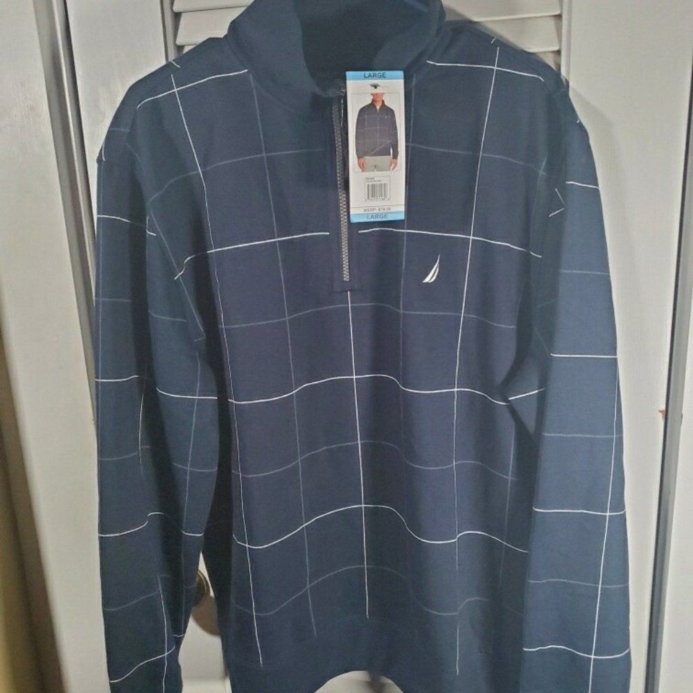 Nautica NWT Men's Quarter-Zip Pullover Jacket. Large.